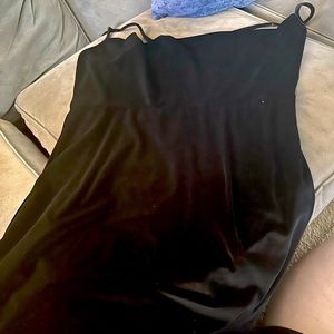 Missguided black mini dress, size 18, cute little straps, back is criss-crossed